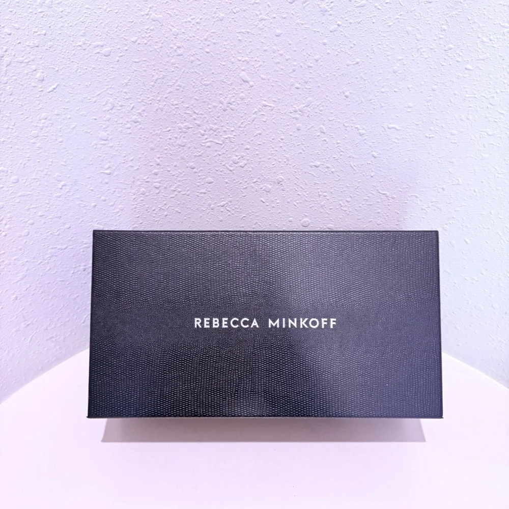 Rebecca Minkoff Gold Buckle Vegan Leather Women’s Sandals Size 7.5 NIB